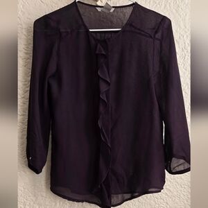 H&M Sheer Purple Top